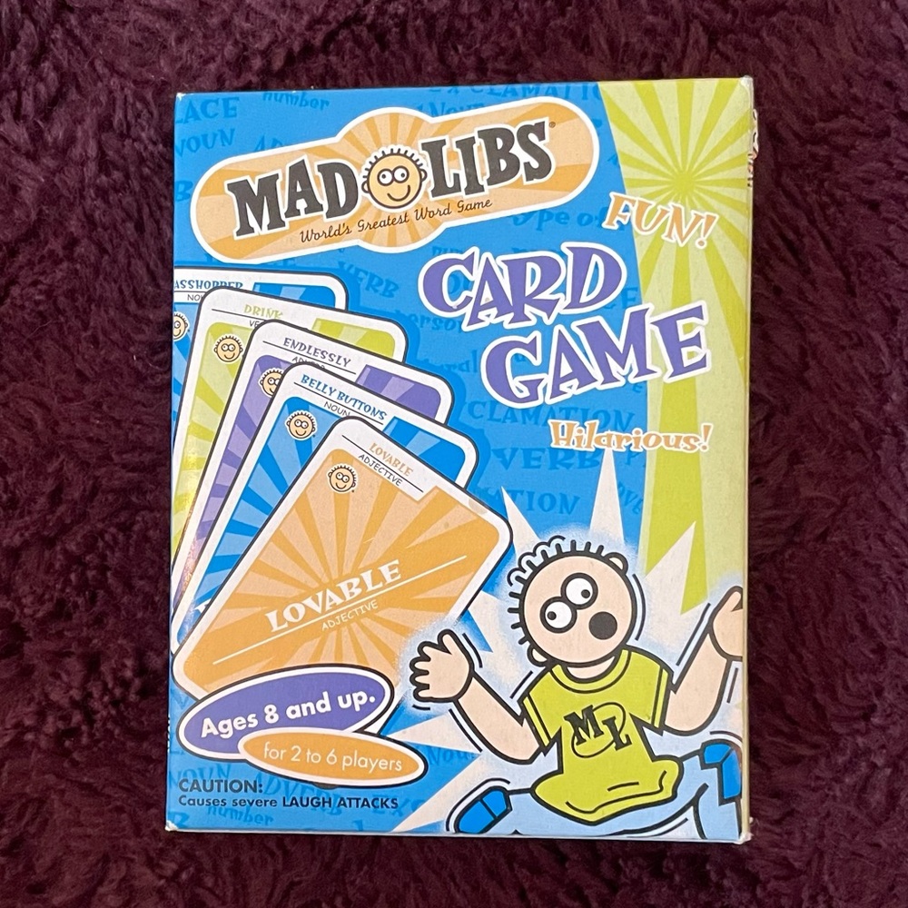 Fun Mad Libs Card Game!